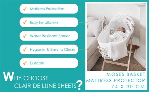 Moses Basket Sheet Protector