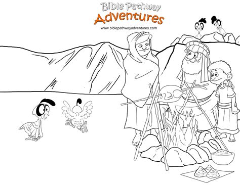moses in desert coloring pages