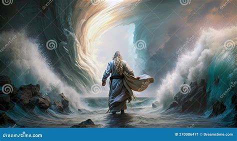 moses parting the red sea images