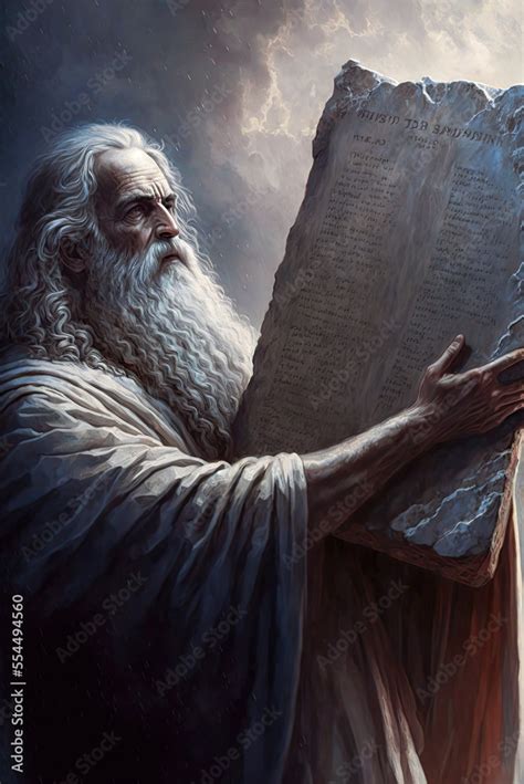 moses receiving the ten commandments