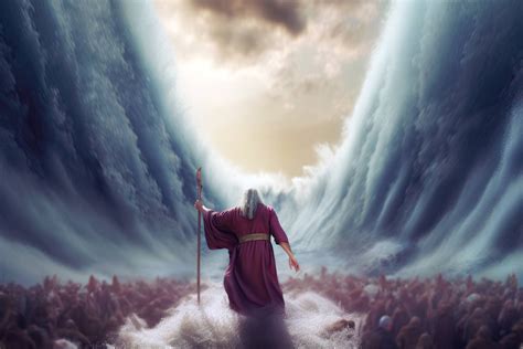 moses splitting the red sea