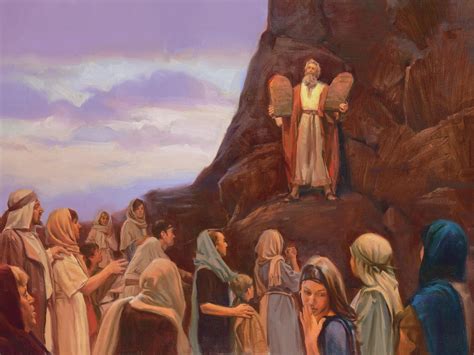 moses with ten commandments