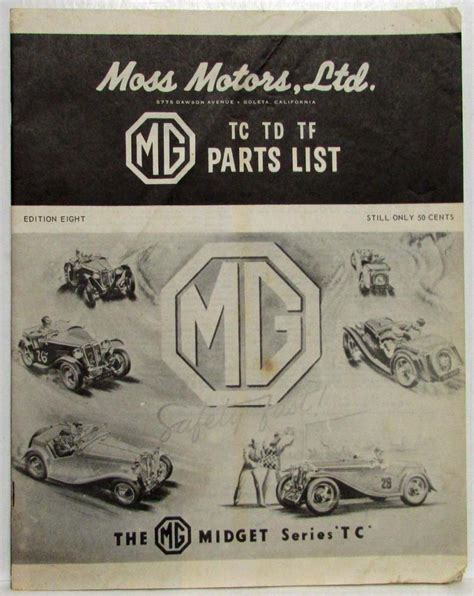 moss motors mg parts