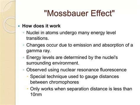 Mossbauer Spectroscopy Definition