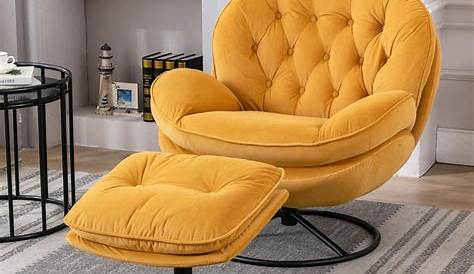 Most Comfortable Swivel Accent Chair Buy Velvet With Ottoman Set Modern Lounge
