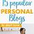 most popular personal blogs