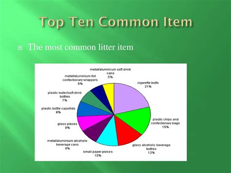 Most Common Litter Items