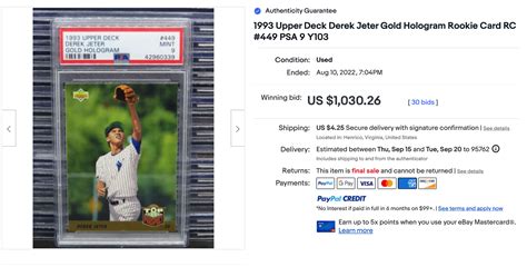 Most Expensive Upper Deck Baseball Cards