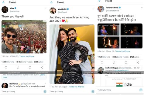 most liked tweet in india