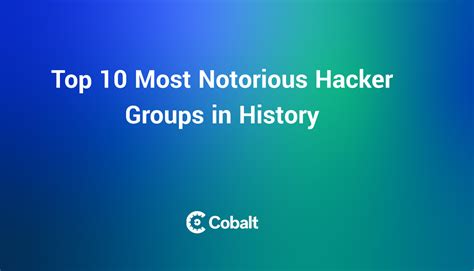 most notorious hacker groups