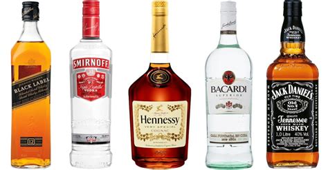 most popular bottles of alcohol