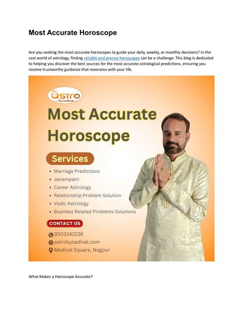 Most Precise Horoscope