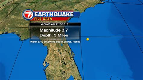 most recent earthquake in florida