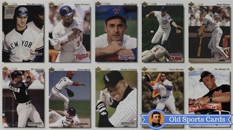 Most Valuable Baseball Cards Upper Deck 1992