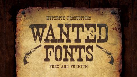 most wanted poster font