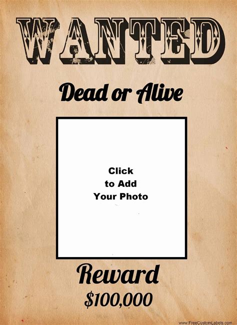 most wanted poster maker