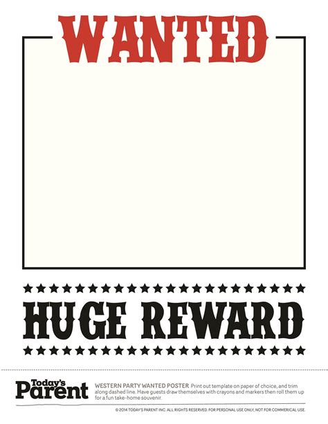 most wanted poster template