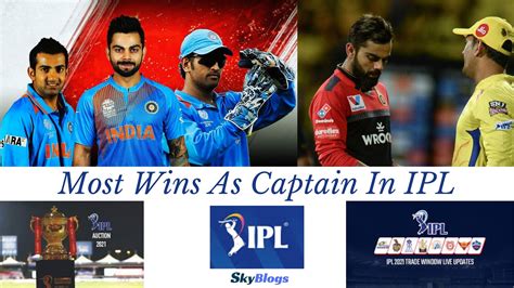 most wins as captain in ipl