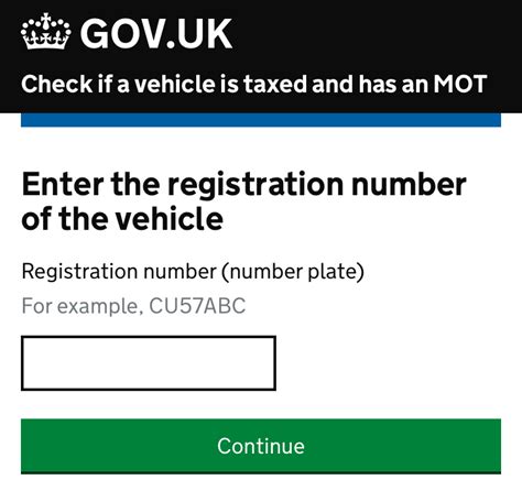 mot history check gov.uk