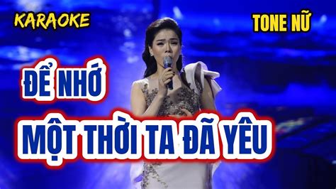 mot thoi ta da yeu karaoke