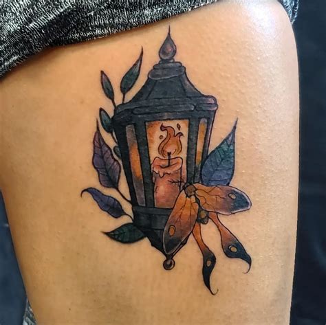 Moth Lamp Tattoo
