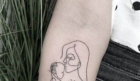 Minimal tattoo mum&son | Minimal tattoo, Tattoos, Body art tattoos