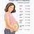 mother weight chart during pregnancy