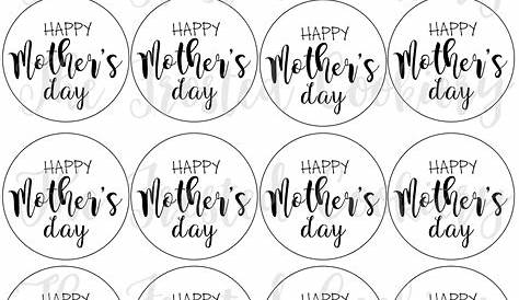 Mother's Day Gift Tag Black And White Free Download Printable Peony + Ink