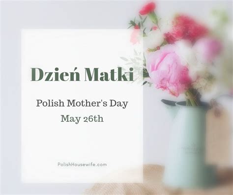 Polish Mother S Day Card and a Bouquet of Beautiful Tulips Stock Photo