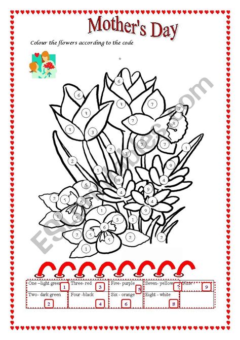 mother's day esl worksheets