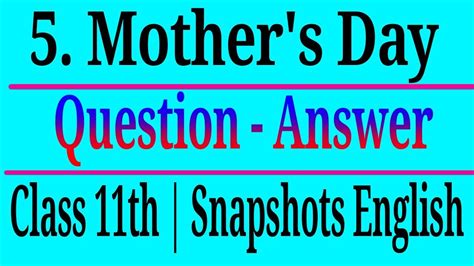 mother's day question answer extra