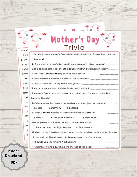Mother's Day Trivia