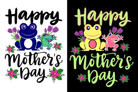 Mothers Day Frog Frames Printable