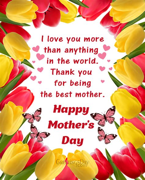mothers day wishes for card