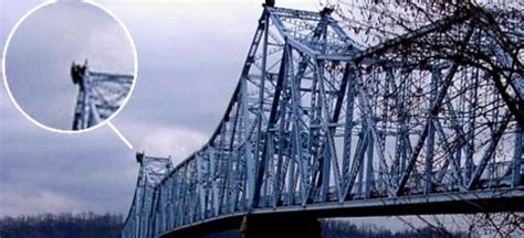 mothman on bridge photo