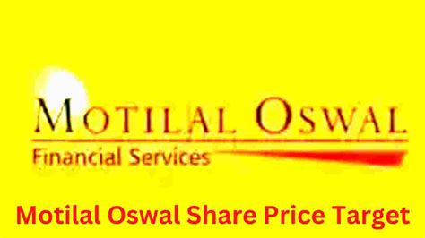 motilal oswal share price target