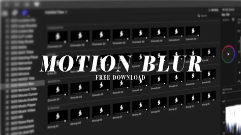 motion blur final cut pro free