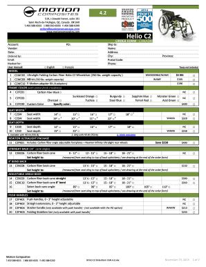 Motion Composites Helio Order Form