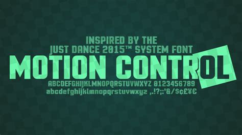 Motion Control Bold Font