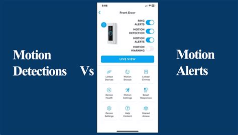 motion detection vs motion alerts