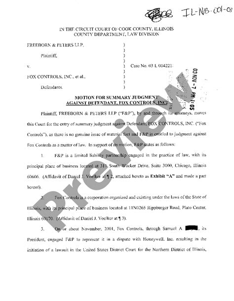 motion for summary judgment vs motion for default judgment