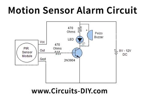 Motion Sensor Alarm Schematic