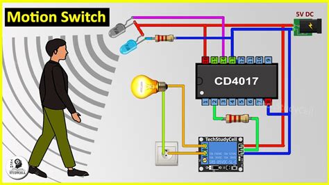 Motion Sensor Light Switch Using Cd4017 & Ir Sensor Report