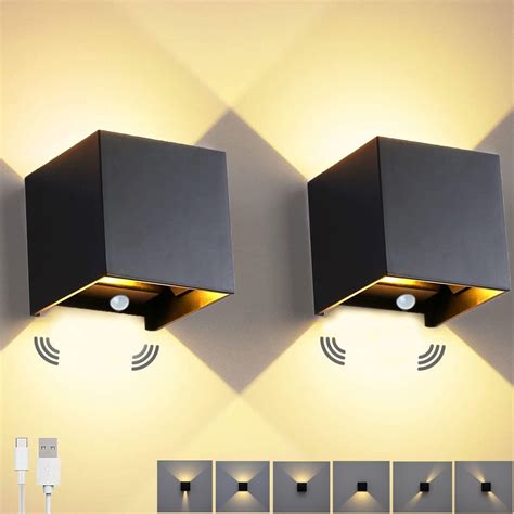 motion sensor wall light battery powered