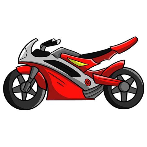 Motocross Rider Power Slide Vecteur De Dessin Animé De Moto Vecteur