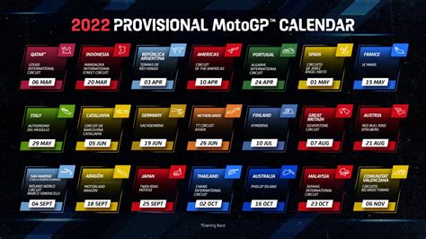 moto gp dates 2022