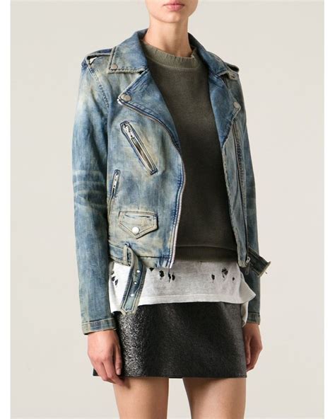 moto jackets women denim