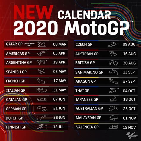 motogp calendar 2022 dates