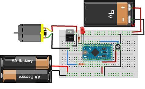 Motor Circuit With Arduino