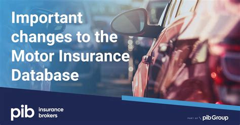 Motor Insurance Database Update Time